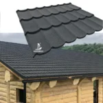 0.40mm Thick Brick Red Colorful Stone Coated Steel Metal Roof Tile