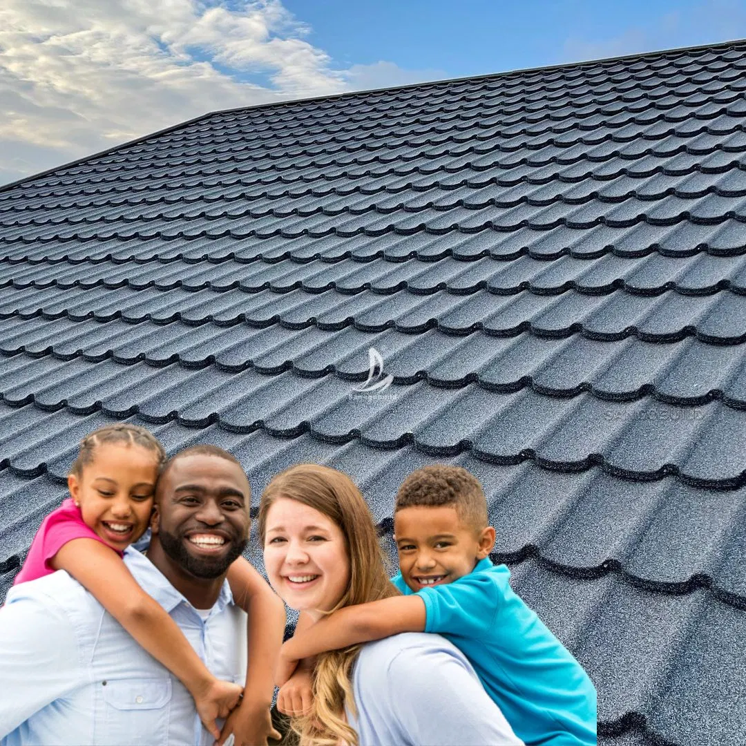 0.45mm Aluzinc Steel Deco Roofing Material Colorful Stone Chips Coating Metal Panel Anti Fade Sound Proof Stone Coated Roof Sheet Tile 0.45mm Aluzinc Steel Deco Roofing Material Colorful Stone Chips Coating Metal Panel Anti Fade Sound Proof Stone Coated Roof Sheet Tile