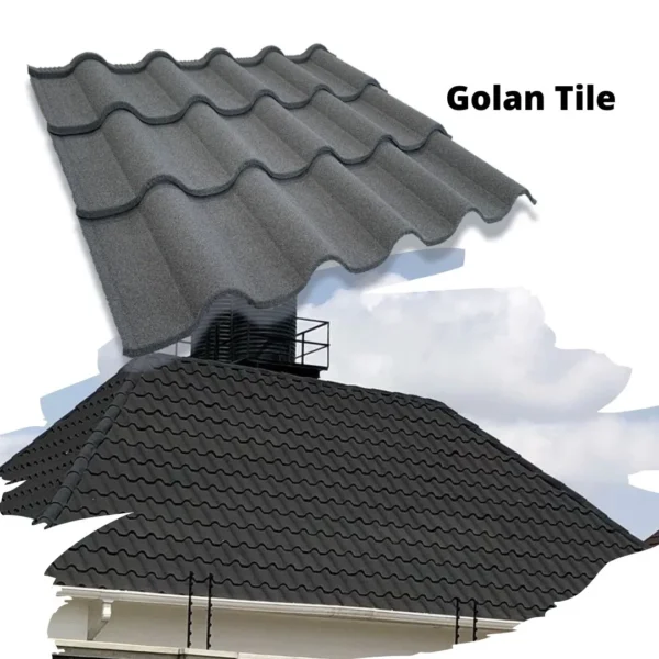 0.4mm Light Weight Sheet Zinc Steel Galvalume Stone Coated Roofing Metal Tile