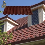 0.4mm Oman Light Weight Galvalume Roofing Tiles Stone Coated Metal Roof Tile Steel Roofing Indonesia