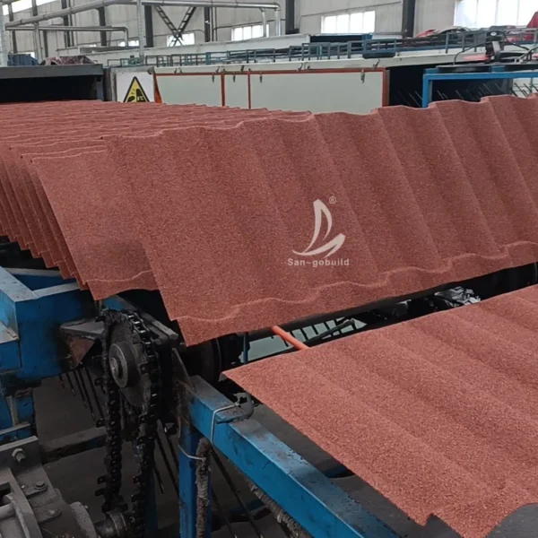 0.5mm Color Stone Coated Metal Roof Tile Accessories Price House Building Material Metal Roofing Tile