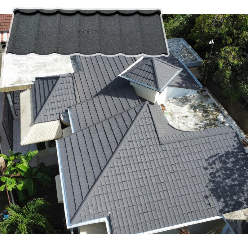 100% Waterproof Residential Roof Tile Stone Coated Roofing Sheet for Building Villa 100% Waterproof Residential Roof Tile Stone Coated Roofing Sheet for Building Villa