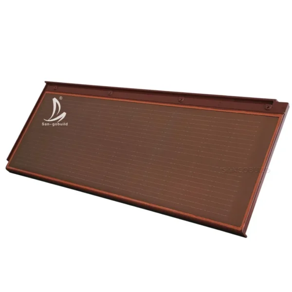 10kw Solar Roofing System Price with Inverter for Home Red Black BIPV Solar Roof Tiles with Accessories