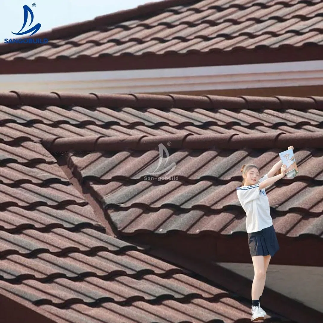 20 Years Color Remain Guarantee Stone Chips Coated Roofing Sheet Roman Tile for Wall Roof 20 Years Color Remain Guarantee Stone Chips Coated Roofing Sheet Roman Tile for Wall Roof