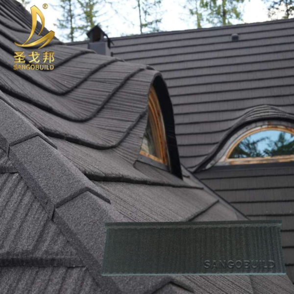 2022 Modern Design Cheap Price Custom Color Heat Resistant Sand Decker Stone Coated Metal Roof Sheet