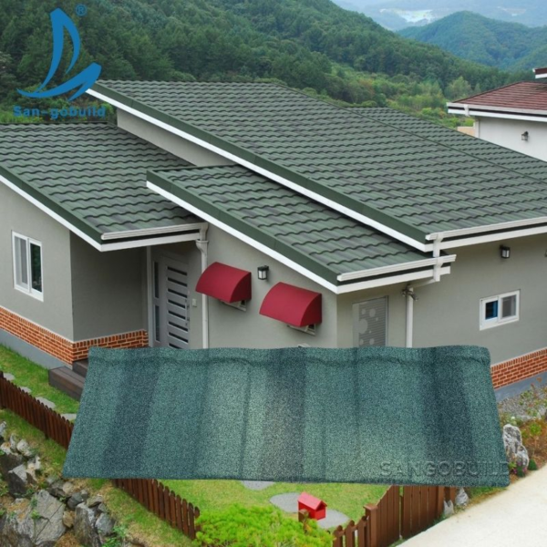 2022 Modern Design Cheap Price Custom Color Heat Resistant Stone Coated Metal Steel Roofing Tiles