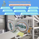 2022 New Construction Material Heat Resistance Rubberized Waterproof Butyl Seal Tape