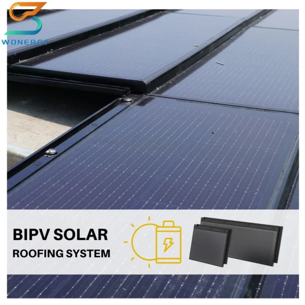 2023 New Style 87W Roofing Shingles Flexible Photovoltaic Solar Roof Tiles