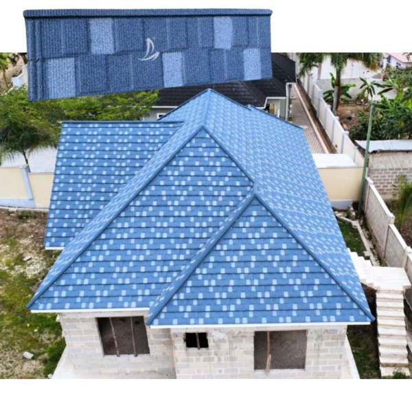 30-Years-Factory Roof Tiles Light-Weight Stone Coated Metal Roofing Sheet for Hotel Application
