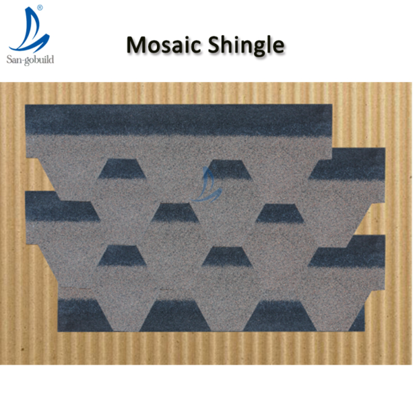 30 Years Fiberglass Asphalt Roofing Shingle Sheet Mosaic Shape