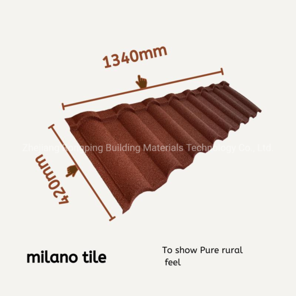 30 Years Warranty Roofing Materials Tiles Supplier Hot Sale Zinc Roof Tiles for Thailand Malaysia Philippines
