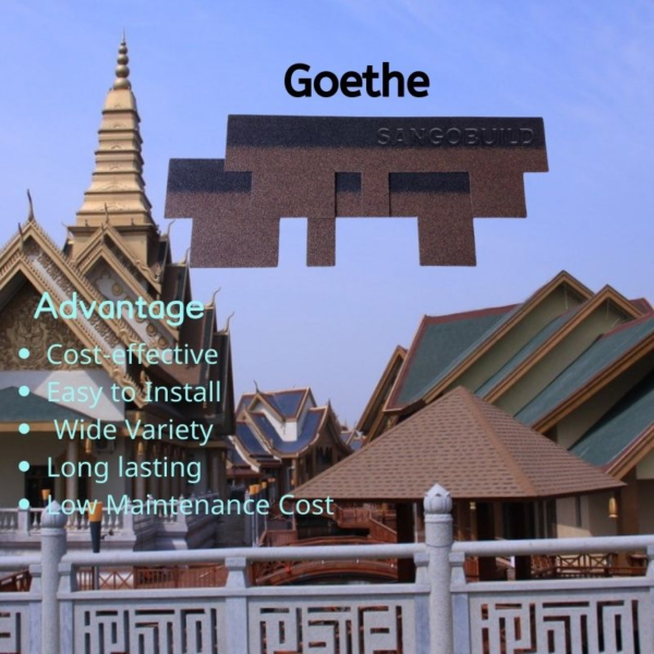 30 Years Warranty Thailand Malaysia Philippines Vietnam Hot Sale Asphalt Shingle Roof Tile