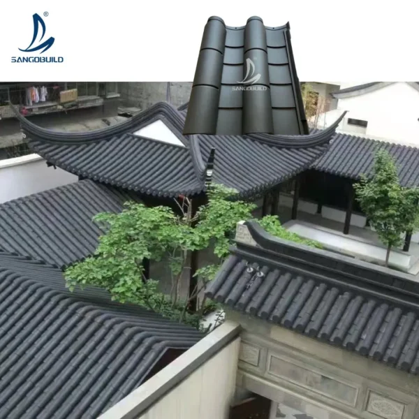 50 Year Warranty Mold Resistant Traditional Chinese Antique Roof Tiles Luxury Villa
