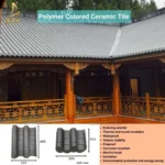 50 Years Warranty High Polymer Antique Roof Sheet Chinese Roofing Tiles Ancient Architectural Buildings