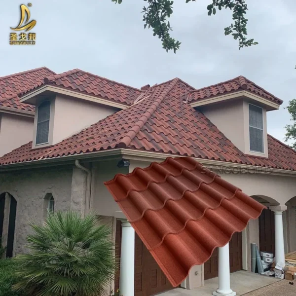 50 Years Warranty High Quality Color Stone Coated Metal Roof Tiles Solar Shingles Factory Whosale Price Roofing Materials