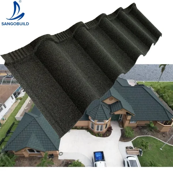 50 Years Warranty Weather Resistant Galvanized Roofing Material Stone Coated Metal Roof Tiles