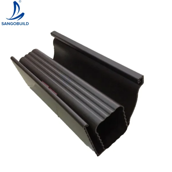 5.2 Inch PVC/ASA Withe K-Type Rainwater Drainage System Gutter Downspout Accessories