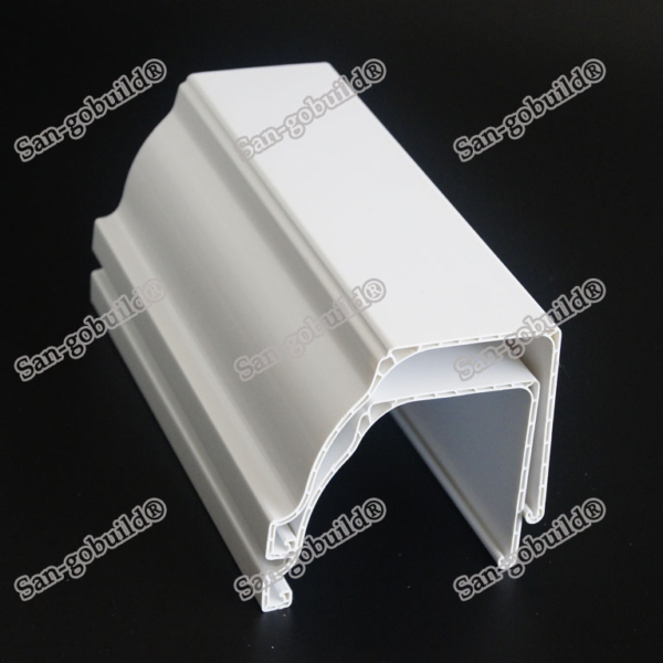 5.2inch Plastic PVC Square K-Style Fitting Coupling Rain Gutter System