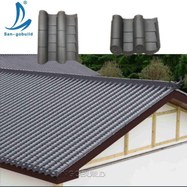 70 Years Warranty Synthetic Resin Antique Chinese Colored Roof Tile for South Aisa