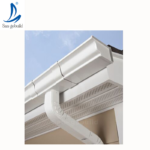 7K Color Aluminium Roof Drain Rain Gutter, Rectangular Cheap Stainless Rainwater Gutter for Roof Drainage