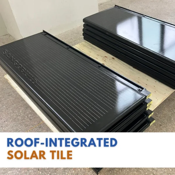 87W/35W Solar Roof Tile Renewable Energy Integrated BIPV Red Solar Roof Tile