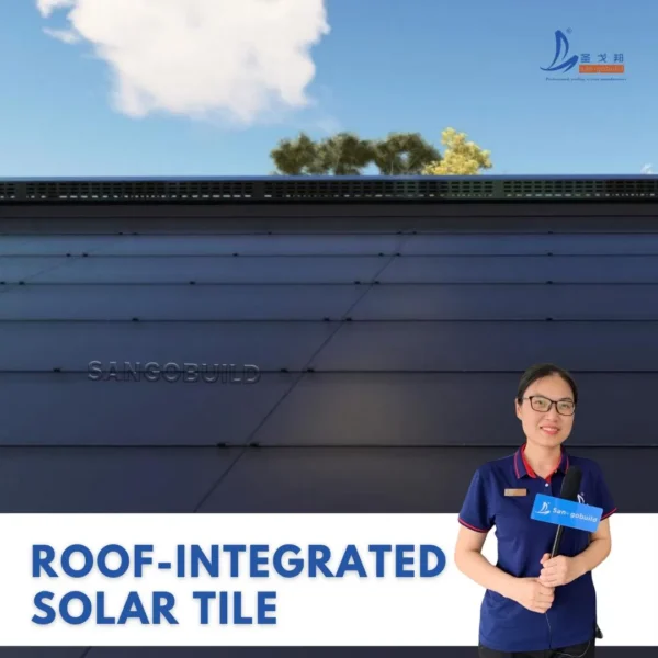 90W Photovoltaic Power Generates Energy System Roof Shingles BIPV Solar Roof Tiles