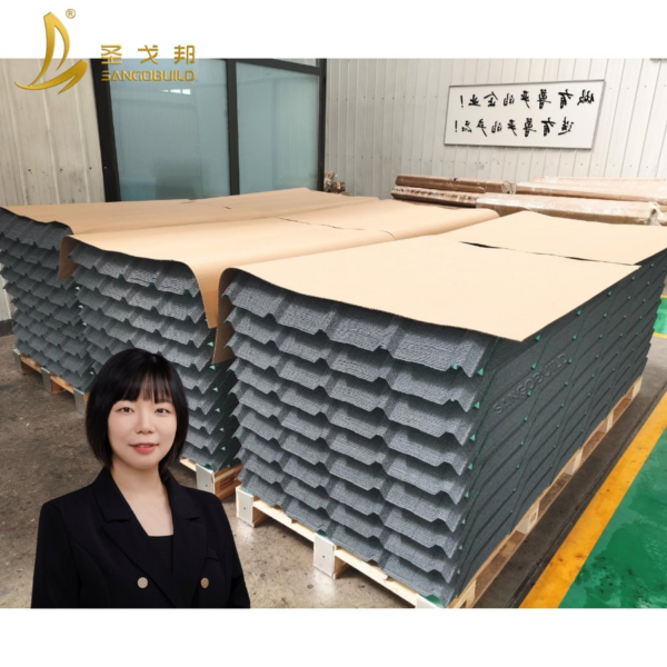 Advanced-Quality Long-Span Roofing Sheet Waterproof Lightweight Stone Coated Metal Metal Roof Tile