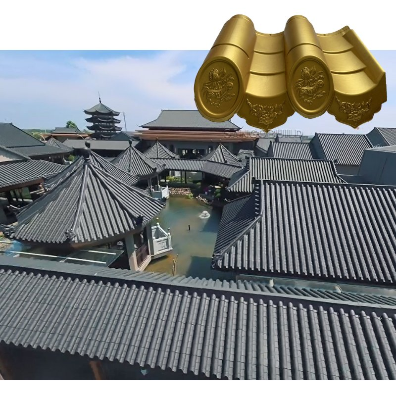 Aesthetic Appeal Ching Dynasty Roofing Shingle Antique Roof Tile for Retro Construction Aesthetic Appeal Ching Dynasty Roofing Shingle Antique Roof Tile for Retro Construction