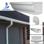Affordable Roofing Materials PVC Water Rain Collector Roof Gutter Drainage System