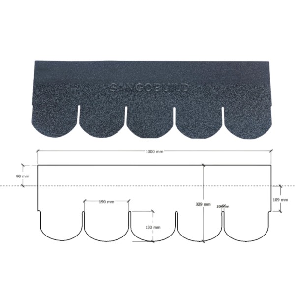 Algae-Resistant Chinese Roofing Material USA Standard House Flat Tile Asphalt Roofing Shingle