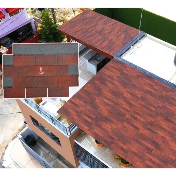 Algae-Resistant Roof Tiles China Roofing Materials Single Layer Asphalt Roofing Shingles