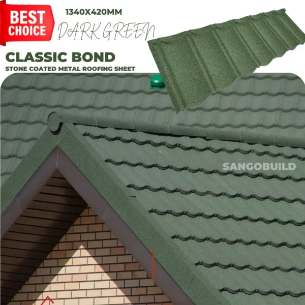 Alu Zinc Corrugated Roof Sheet Factory Whosale Damp Proofing Stone Coated Roof Tile