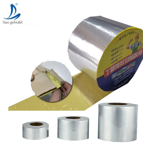 Aluminum Butyl Tape Self-Adhesive Waterproof Tape Roof House Marine Maintenance