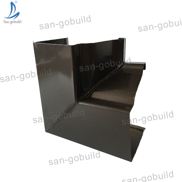 Aluminum Rain Water Collectors Rain Gutter and Downspouts Metal Steel Roof Drainage System Multi Colors Available