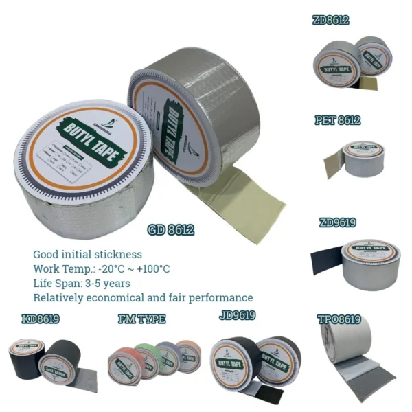 Aluminum Surface Lifelong No Solid Butyl Tape