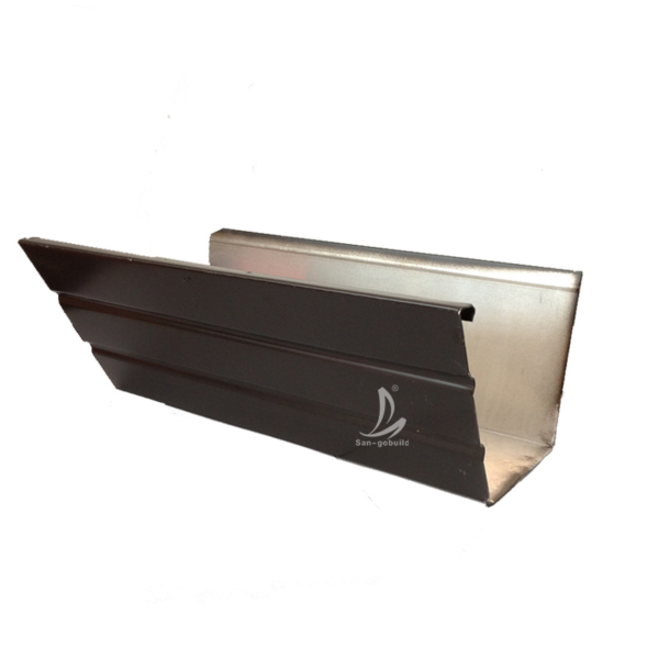 America/Canada Metal Rain Gutters Aluminum 5 Inch Gutter Rain Downspout