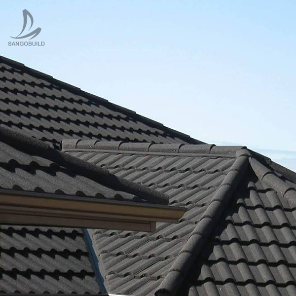 American Interlocking Shingles Tile Philippines, China Manufacturer Corrugated Steel Roofing Sheet Aluminum Zinc Color Stone Coated Metal Roof Tiles for Villa