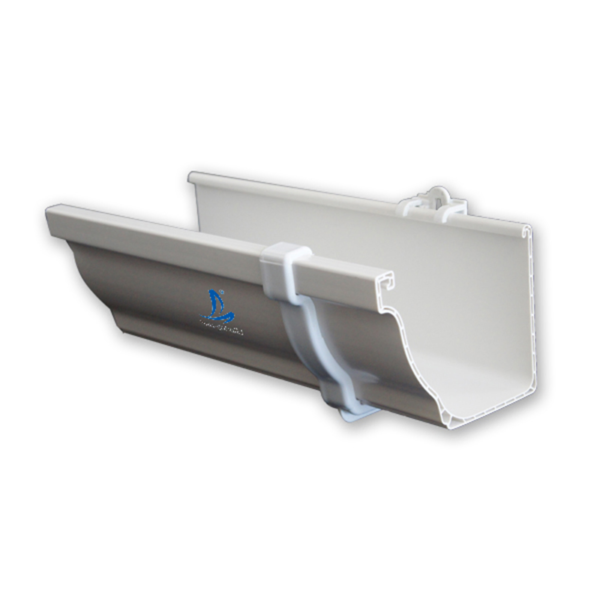 American Seamless White PVC Plastic Rain Gutters