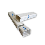American Seamless White PVC Plastic Rain Gutters American Seamless White PVC Plastic Rain Gutters