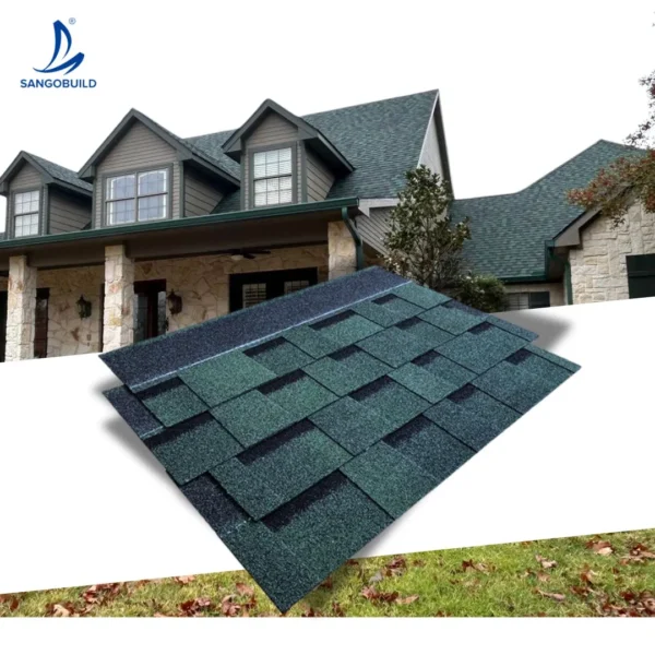 American Shingle Standard Red Blue Green Roofing Materials Laminated Asphalt Shingles