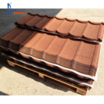 American Standard Building Materials Tudor Stone Coated Metal Roof Tiles for Apartment