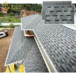 Anti-Algae Double Layer Asphalt Roof Tiles Durable Roofing Materials Waterproof Roofing Shingles
