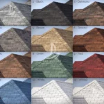 Anti-Algae Roofing Shingles OEM Custom Colors Factory Price 1sqm Asphalt Shingle