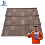 Anti Resistant Roofing Materials Sangobuild Stone Coated Steel Roofing Tile for Homeowner