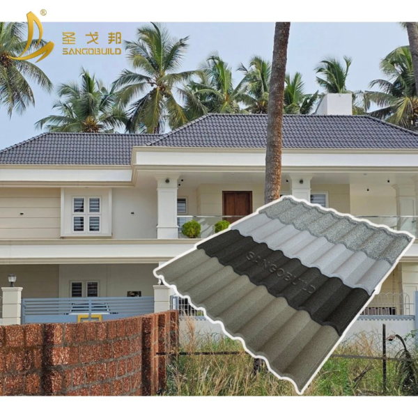 Anti-Rust Building Roofing Stone Coated Metal Roof Tiles Anti-Corrosion Aluminium Roofing Sheets