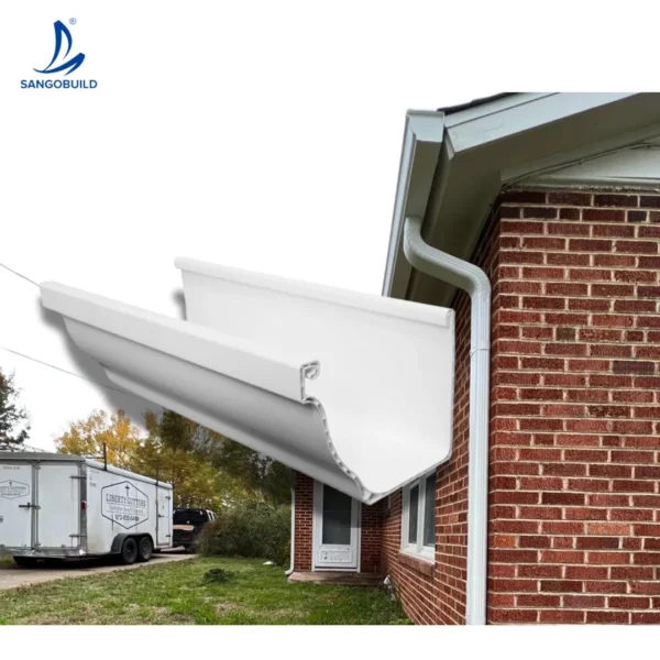 Anti-UV K-Style PVC Rain Gutter System for Roof Drain Roof Water Pipe