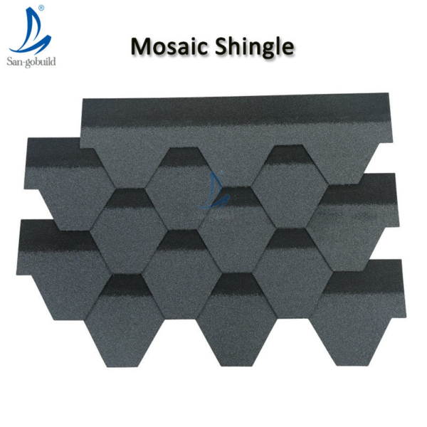Asphalt Roofing Shingle Bitumen Fiberglass Colorful Roofing Sheets