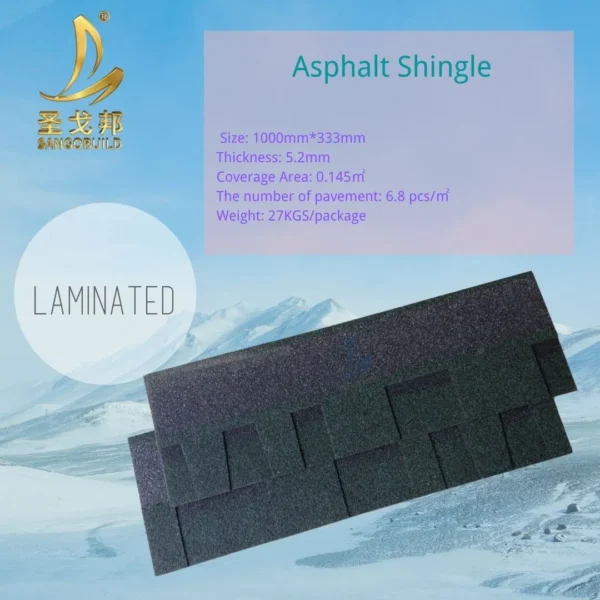 Asphalt Roofing Shingles China Manufacturer Laminated Tile Roofing Shingles