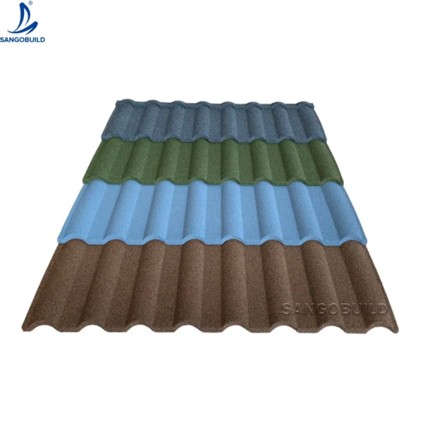 Astonishing Economy Aluminium Zink Stone Coated Metal Roof Tiles for House Building