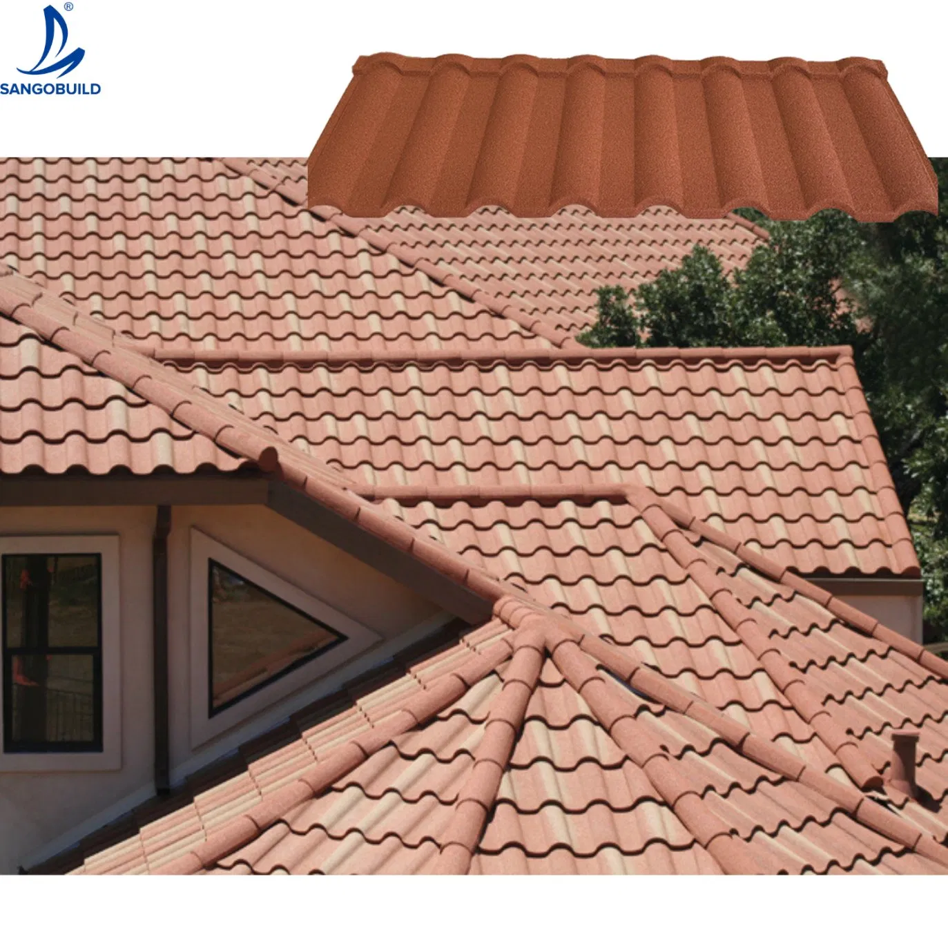 Astonishing Economy Aluminium Zink Stone Coated Metal Roof Tiles for House Building Astonishing Economy Aluminium Zink Stone Coated Metal Roof Tiles for House Building